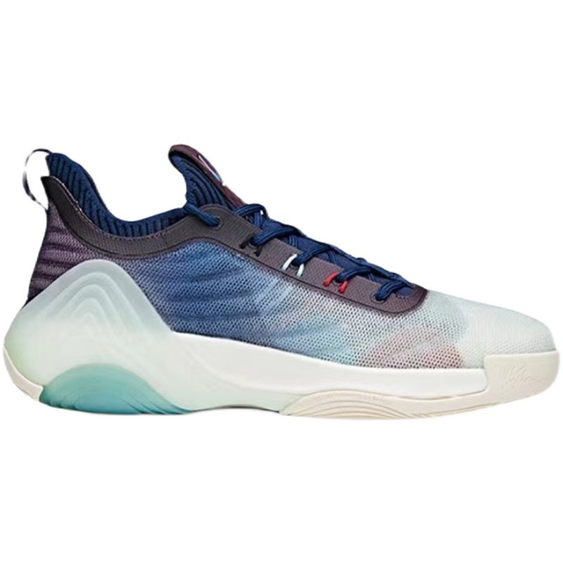 安踏kt6low低帮汤普森篮球鞋2021款丹青主场防滑耐磨112121102