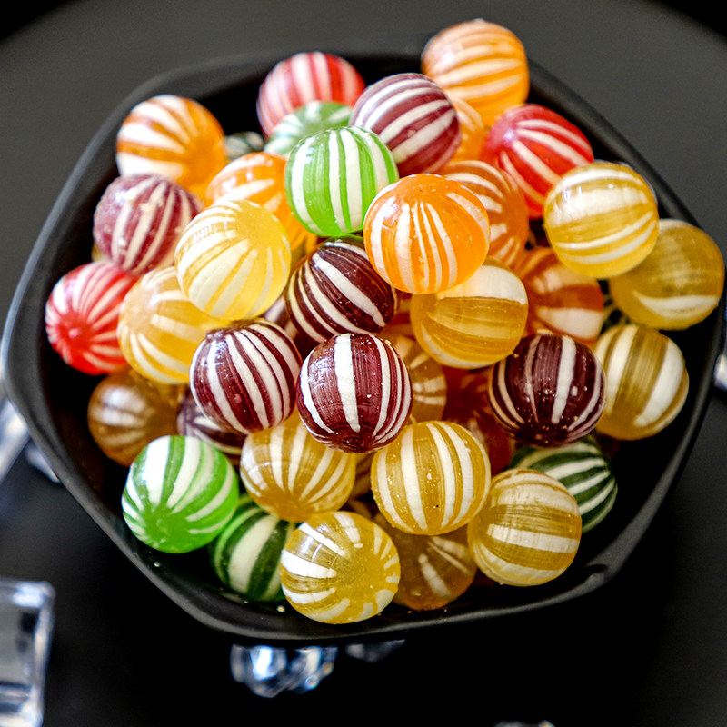 光腚老式水果糖东北光糖糖球传统怀旧圆球球形糖果