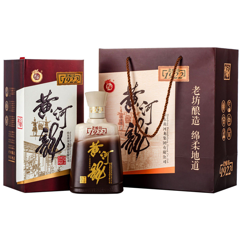 黄河龙52度老酿1922酒厂自营浓香香型国产高度白酒