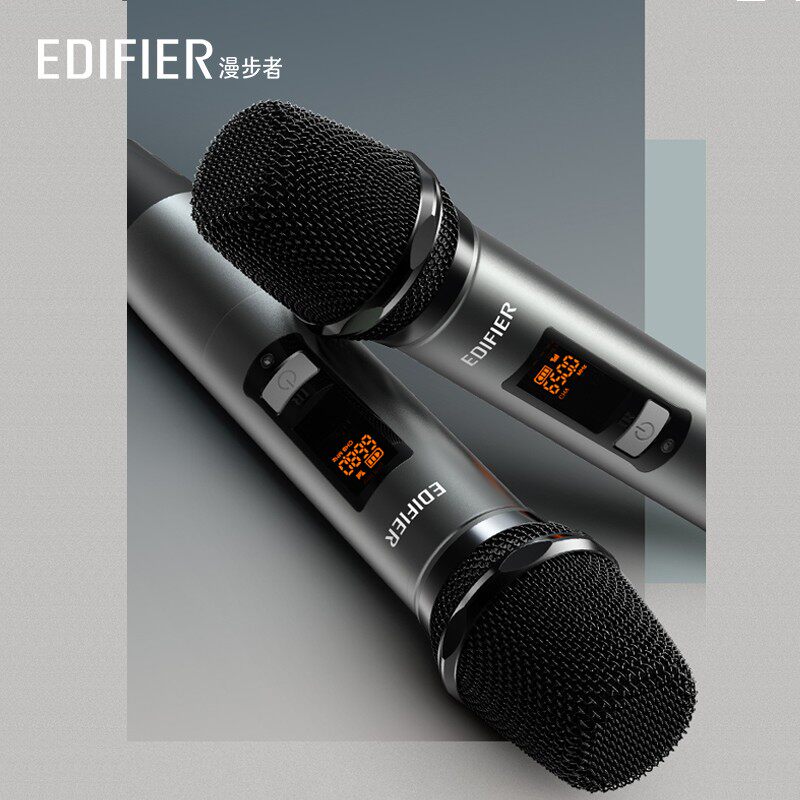 话筒edifier漫步者iu22无线麦克风蓝牙扩音器手持教学麦克风