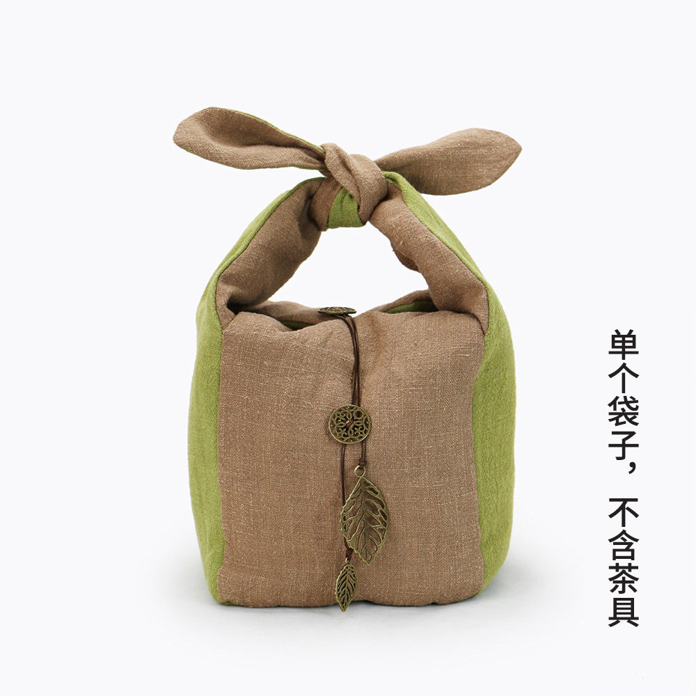 一壶两杯一壶四杯麻布收纳袋茶杯袋茶壶袋布袋便携旅行禅意茶具包