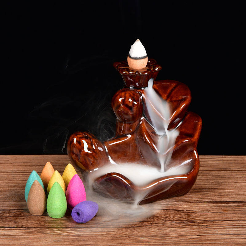 流香倒流香薰家用室内檀香厕所除臭创意摆件香薰香料