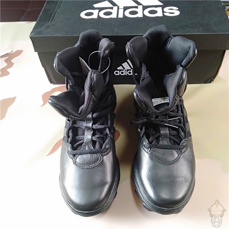 德国反恐靴Adidas阿迪达斯GSG-9.7战术靴男女透气中帮黑色户外靴