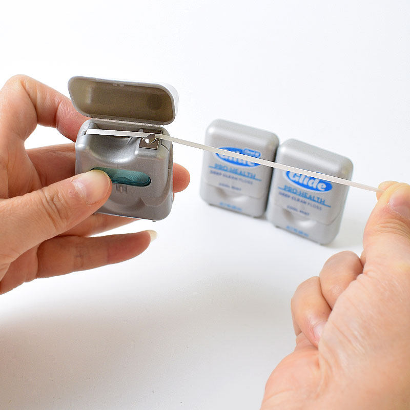 牙线oralb薄荷欧乐乐比glide扁线剔牙超细成人牙线