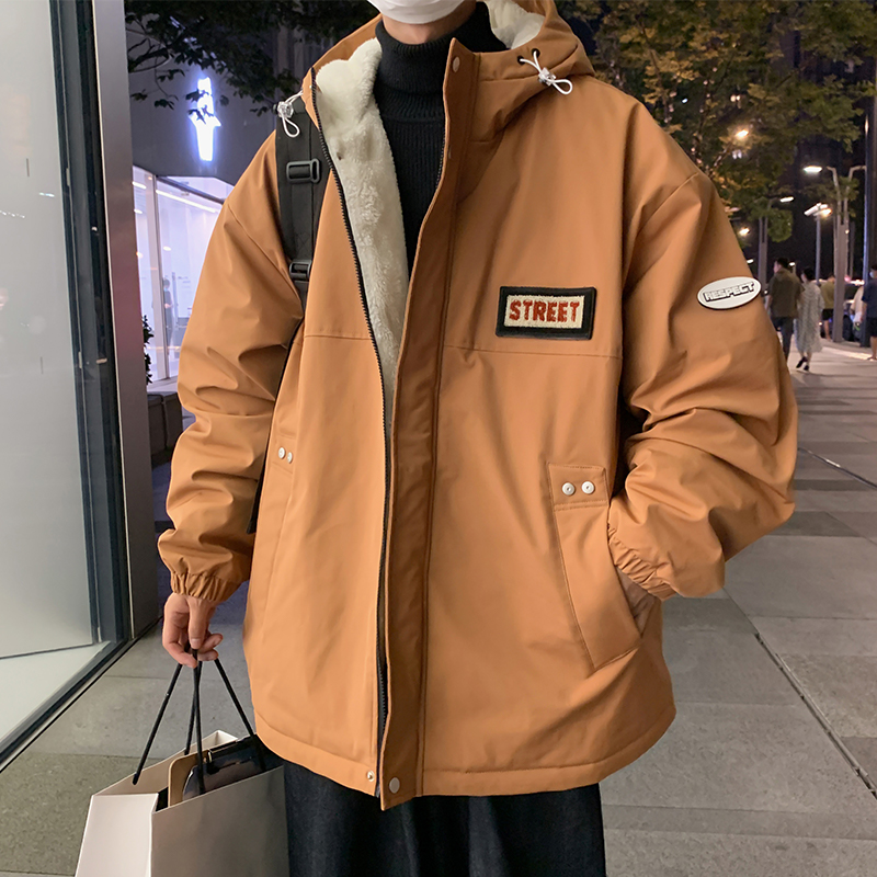 春季工装冲锋衣棉衣男款冬季羊羔毛秋冬款加绒羽绒棉服羊羔绒外套