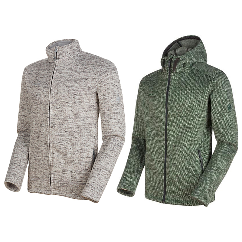 Mammut猛犸象Chamuera ML男户外运动抓绒衣针织外套保暖内胆日版