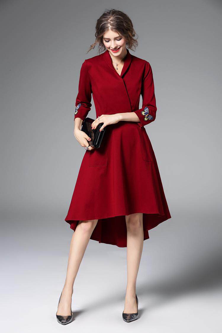 黑色小晚礼服女2020新款平时可穿气质宴会现代气场女王名媛连衣裙