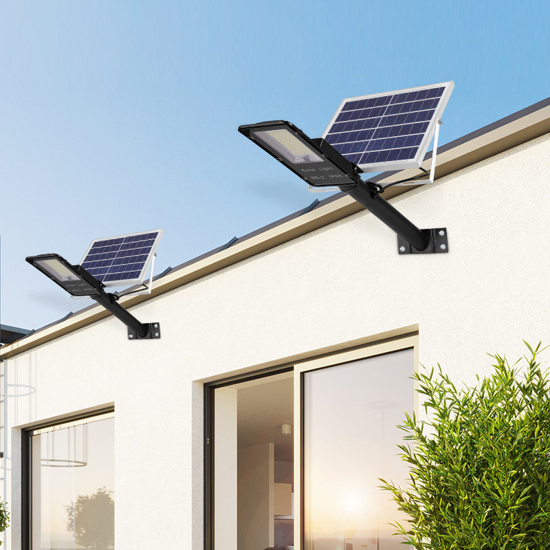 新农村太阳能灯照明大功率室外防水室内户外led庭院超亮100w路灯