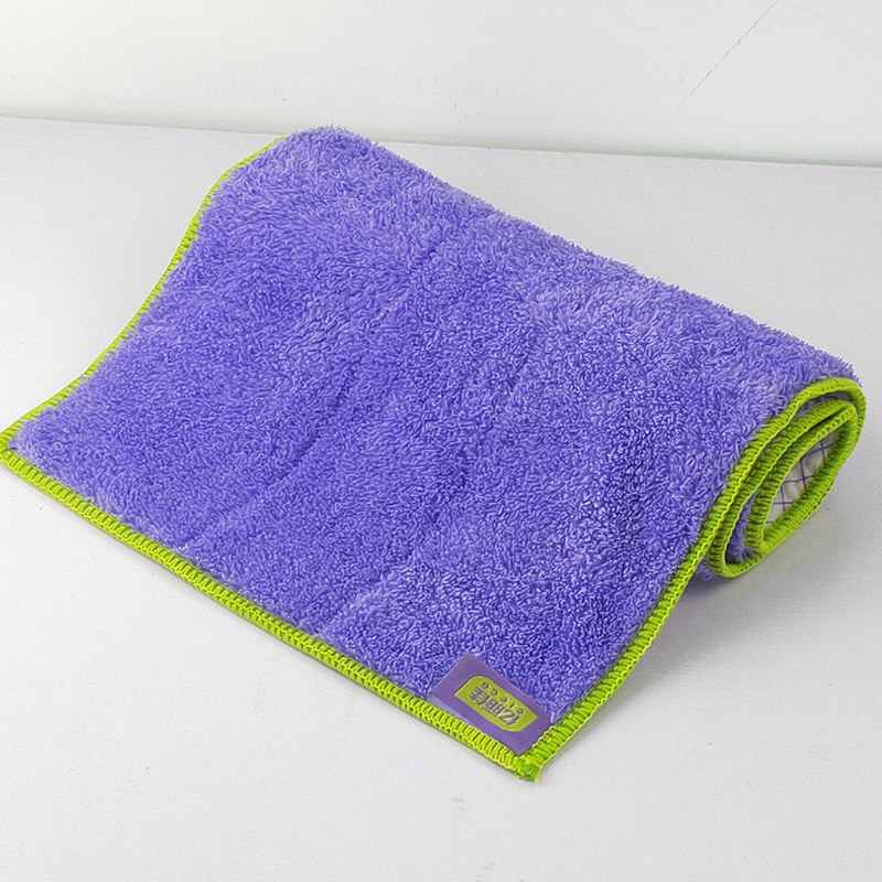 亿丽佳平板拖把布原装加厚替换布毛巾布头夹固式木地板托吸水墩布