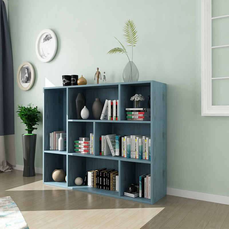 简约现代创意书架书柜自由组合学生简易书橱客厅置物落地柜子