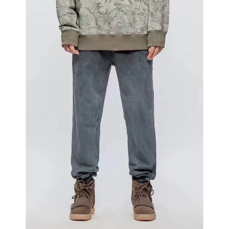 国内现货yeezyseason灰色石磨水洗卫裤休闲裤