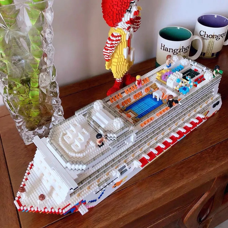 乐高泰坦尼克号大型轮船积木成人解压益智拼装玩具塑料积木