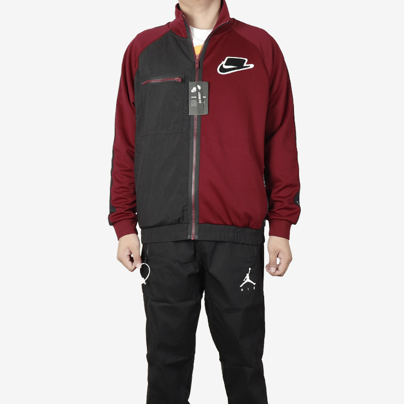 耐克nike春秋sportswear男子运动休闲夹克立领外套bv4604-677运动茄克