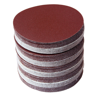 自粘砂纸片 圆形 圆盘砂纸 打磨片圆沙纸 植绒砂纸片拉绒片4寸5寸