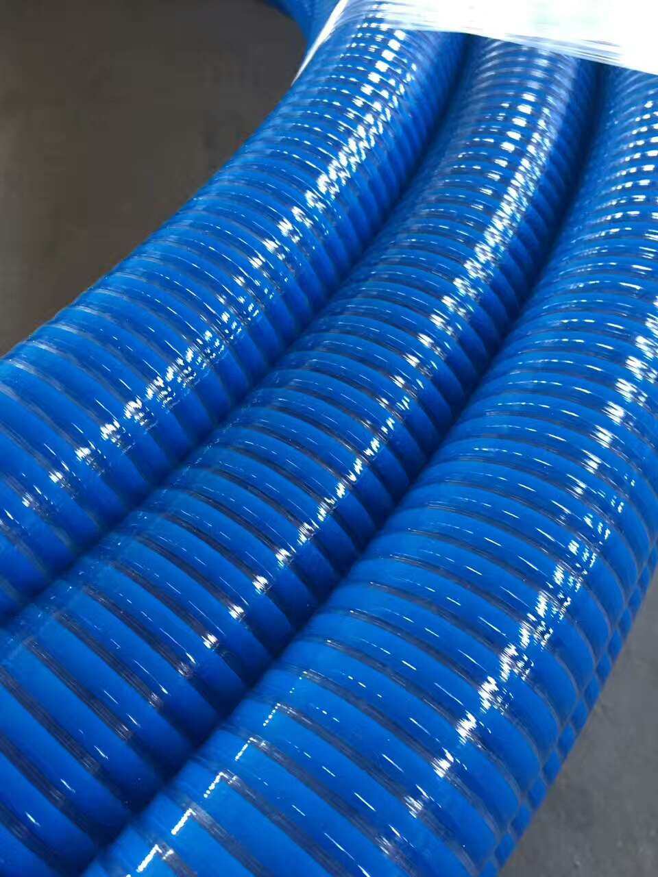 东谷pvc塑筋管 塑筋增强软管 pvc加强波纹管物料输送管 排水管