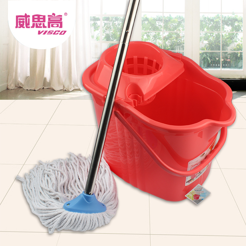 威思高带轮拖把桶经济型拖地桶塑料清洁水桶结实地拖桶老式拖布桶
