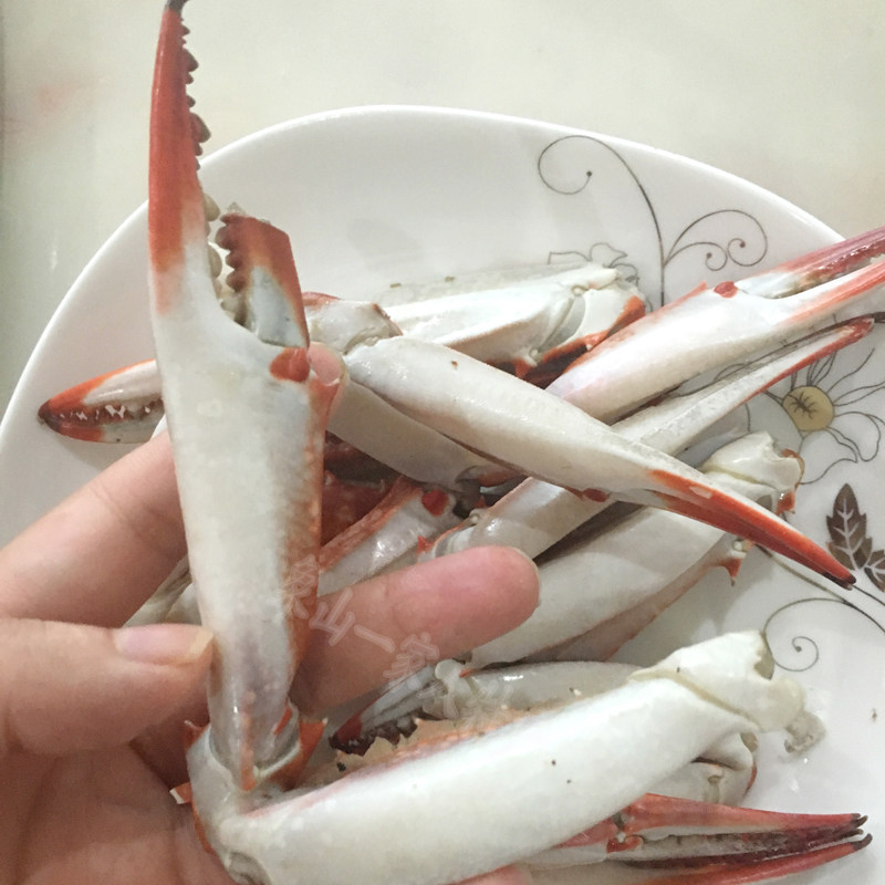 石浦特产新鲜特大蟹钳蟹脚醉蟹钳肉野生红膏蟹类制品