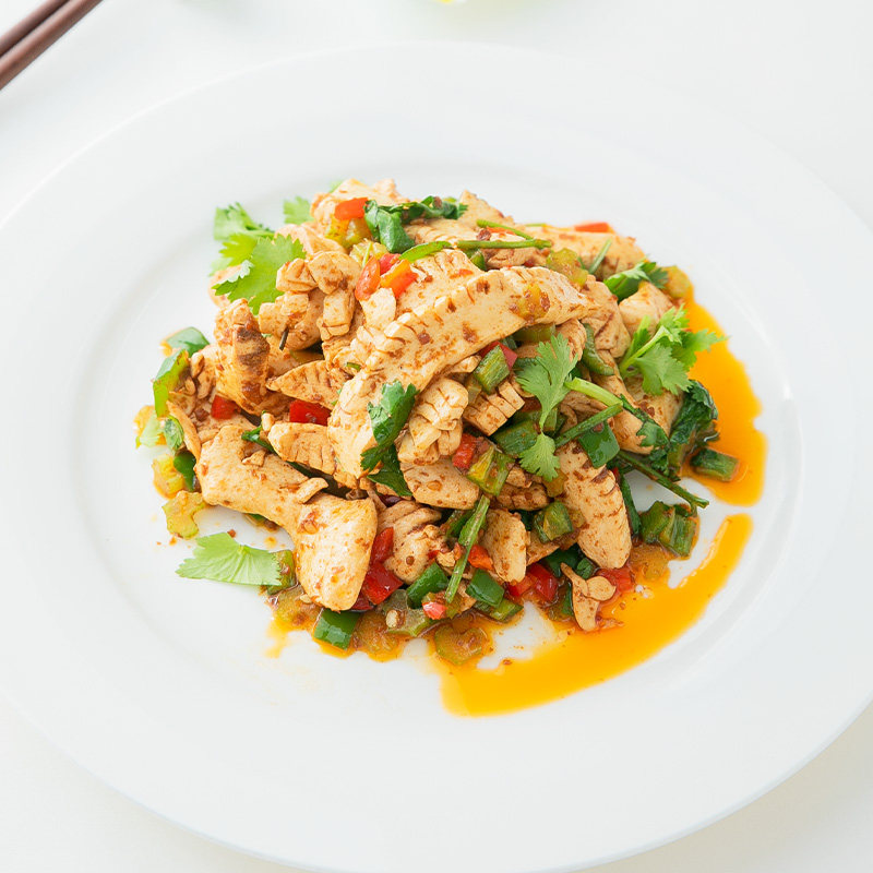 素腰片齐善素食魔芋制品低脂脂肪低热热量炒菜素肉