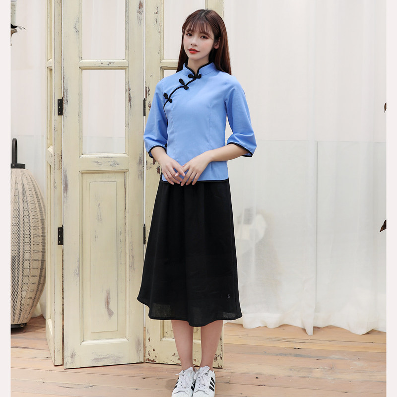 民国学生装女五四青年装民国风女装中山装男班服舞台合唱表演服装