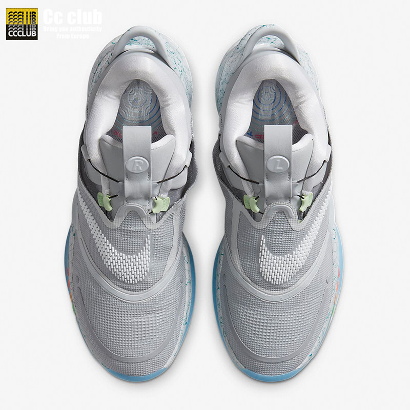 nikeadaptbb泼墨墨兰自动系带篮球球鞋cv2441篮球鞋