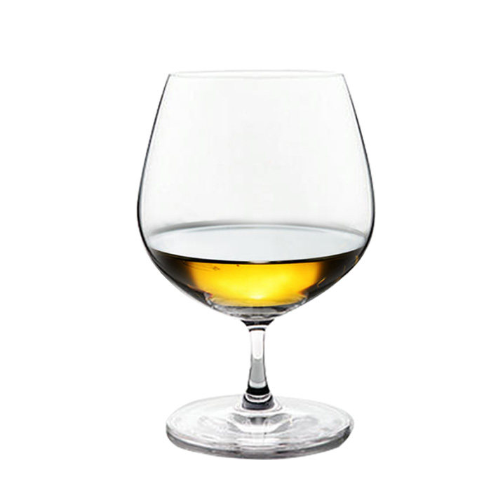 酒杯6支装水晶白兰地玻璃杯xo洋酒干邑杯矮脚矮脚杯酒杯
