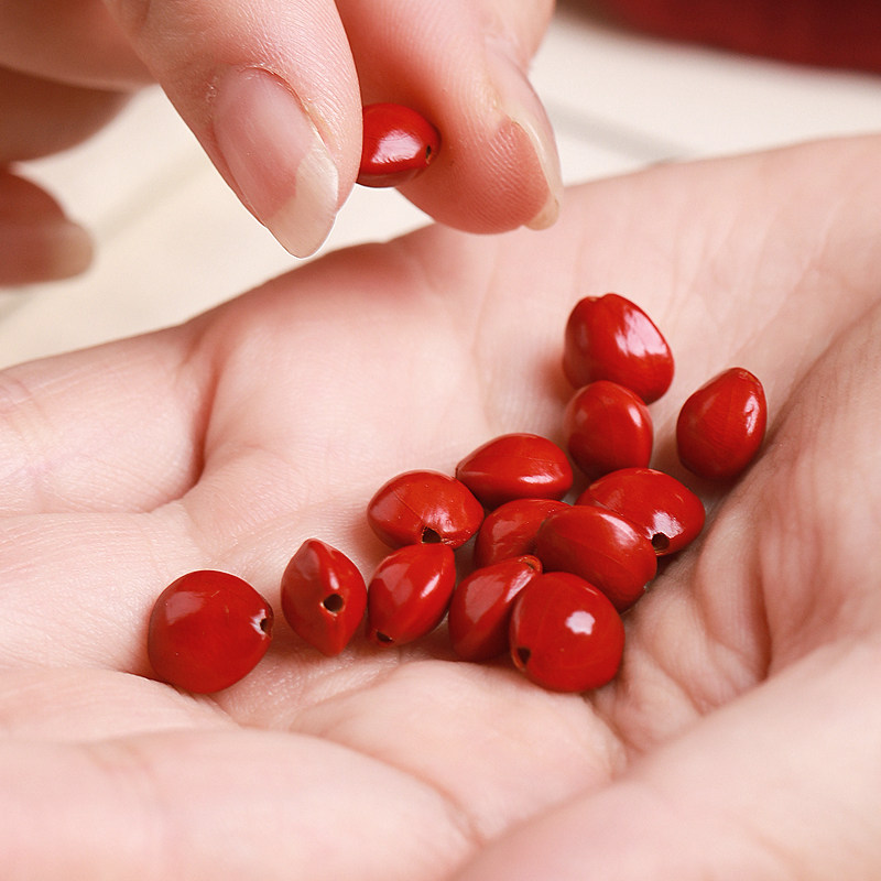 天然相思豆手链古风男女红豆手绳红绳情侣饰品手链