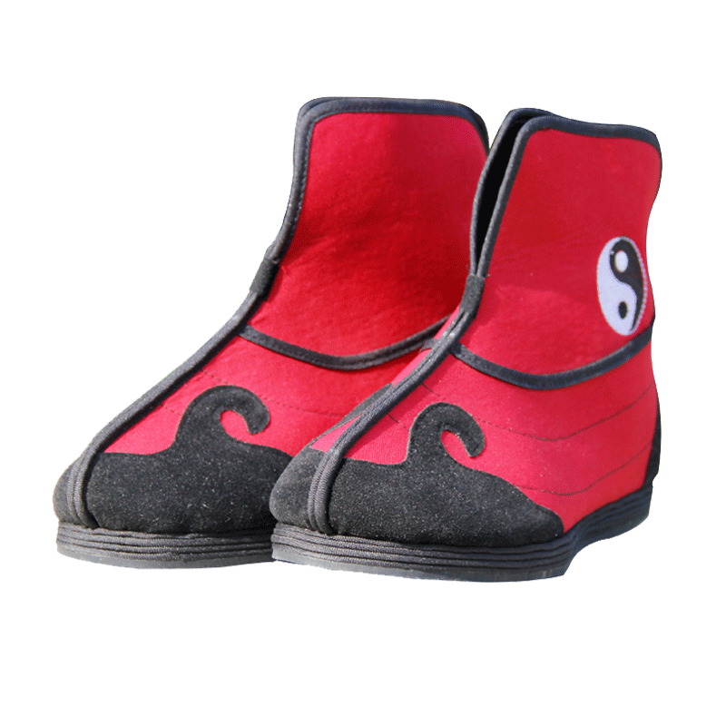 太极2022新款男女红色千层布鞋道士道家单靴太极鞋