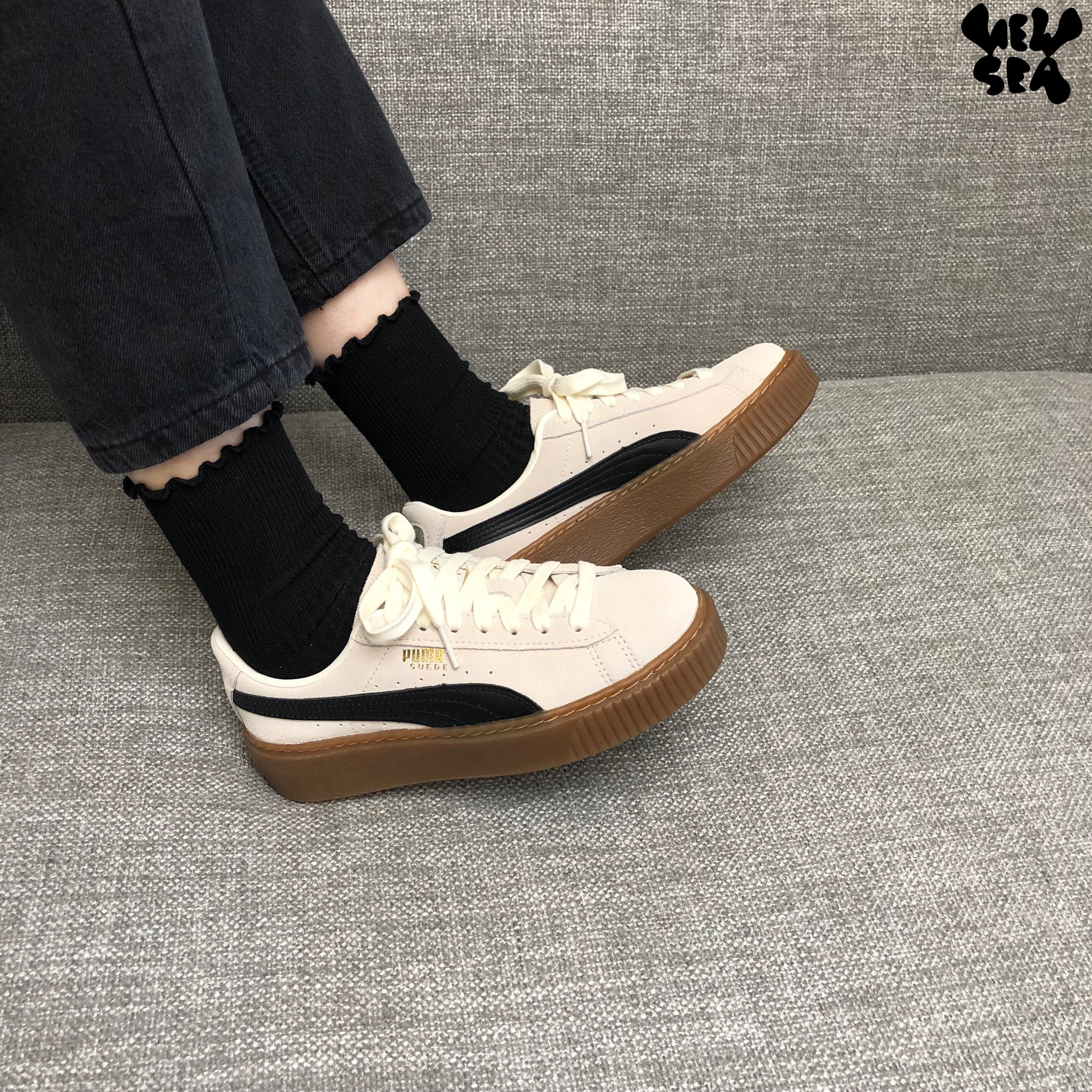 puma彪马棕白蕾哈娜松糕鞋男女板363559010203运动休闲鞋