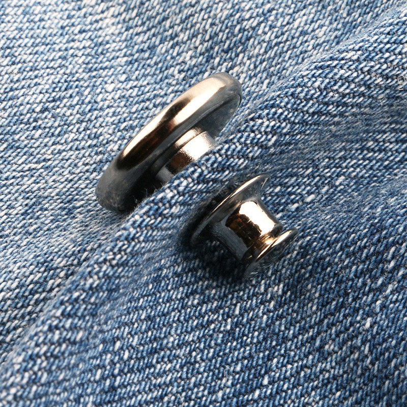 牛仔裤扣子裤子腰围裤腰改小免钉钉扣可调节拆卸圆形收腰纽扣金属