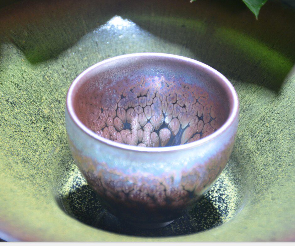 建盏套装主人杯铁胎俞章洪纯手工对杯建窑原矿正品鹅蛋杯建盏茶杯