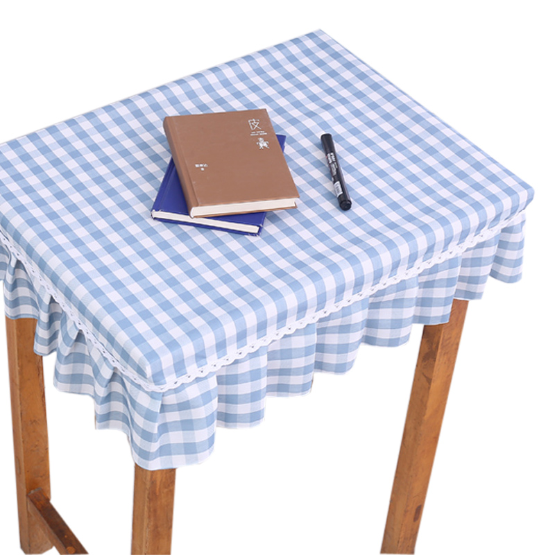 小学生桌布单人桌套长方形布艺课桌一年级餐布防水桌布