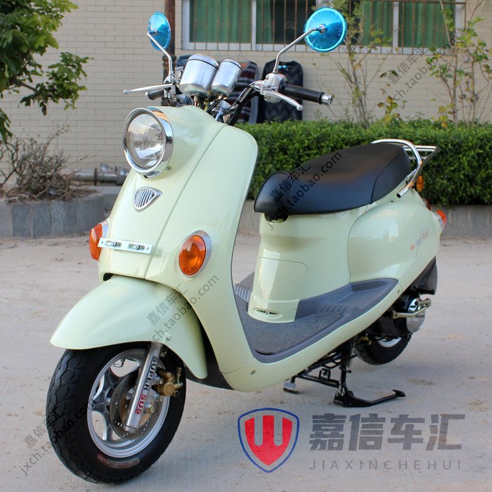 原装进口铃木丽星125cc摩托车小龟冲程踏板车燃油助力摩托车整车