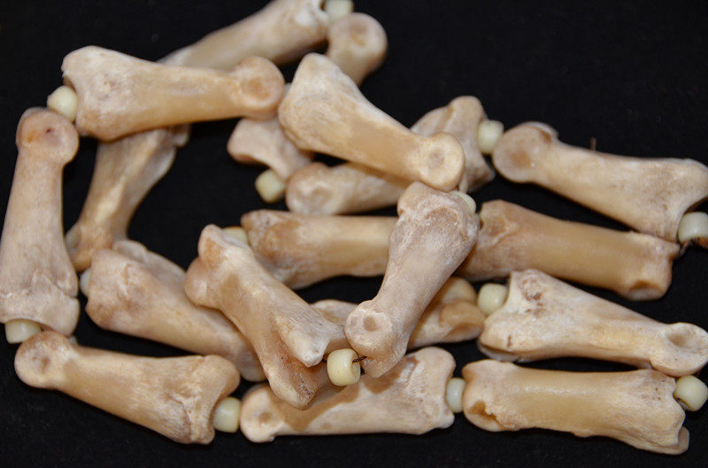 天然原色鹿骨手串鹿指骨素面骨节吊坠其他diy饰品配件