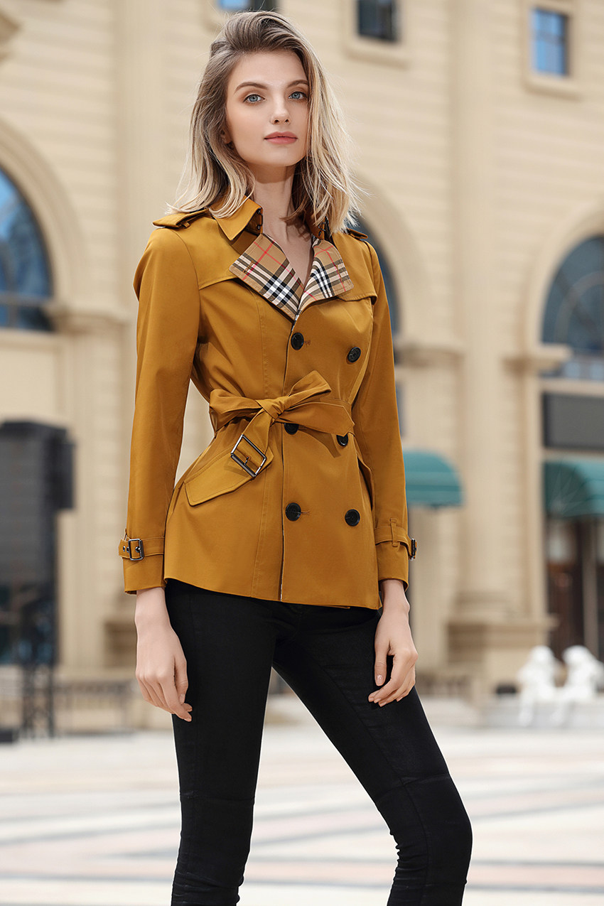 2020秋季新款轻薄双排英伦风风衣外套修身显瘦风衣