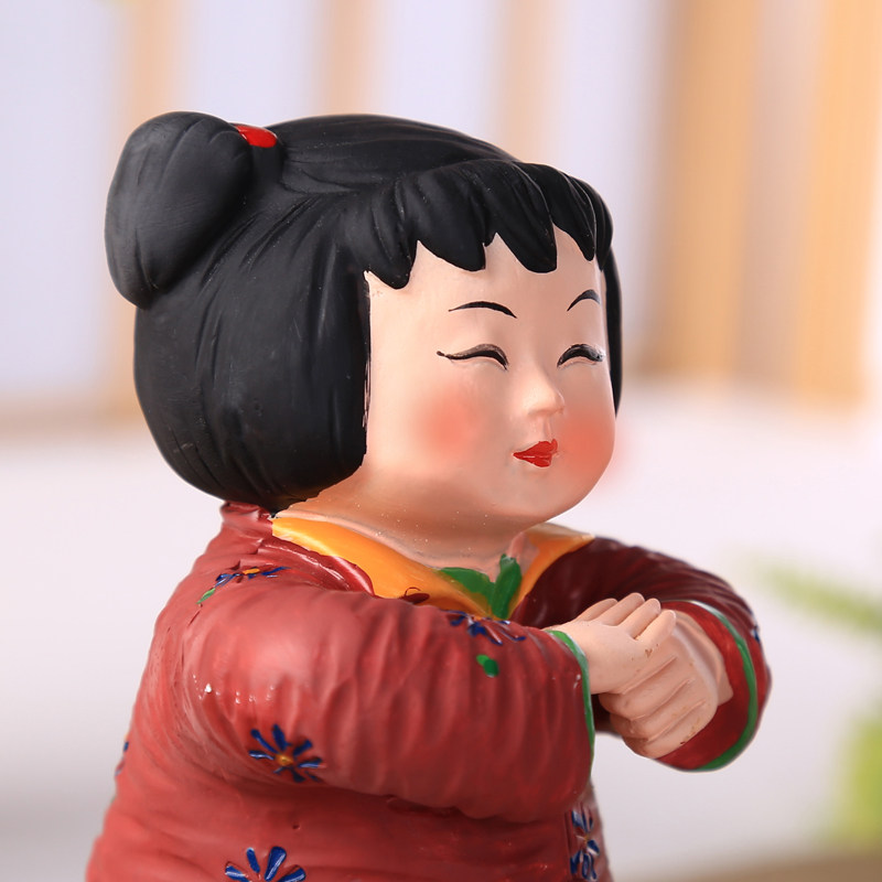 摆件cctv公益广告中国梦娃福娃卧室书桌家居摆件