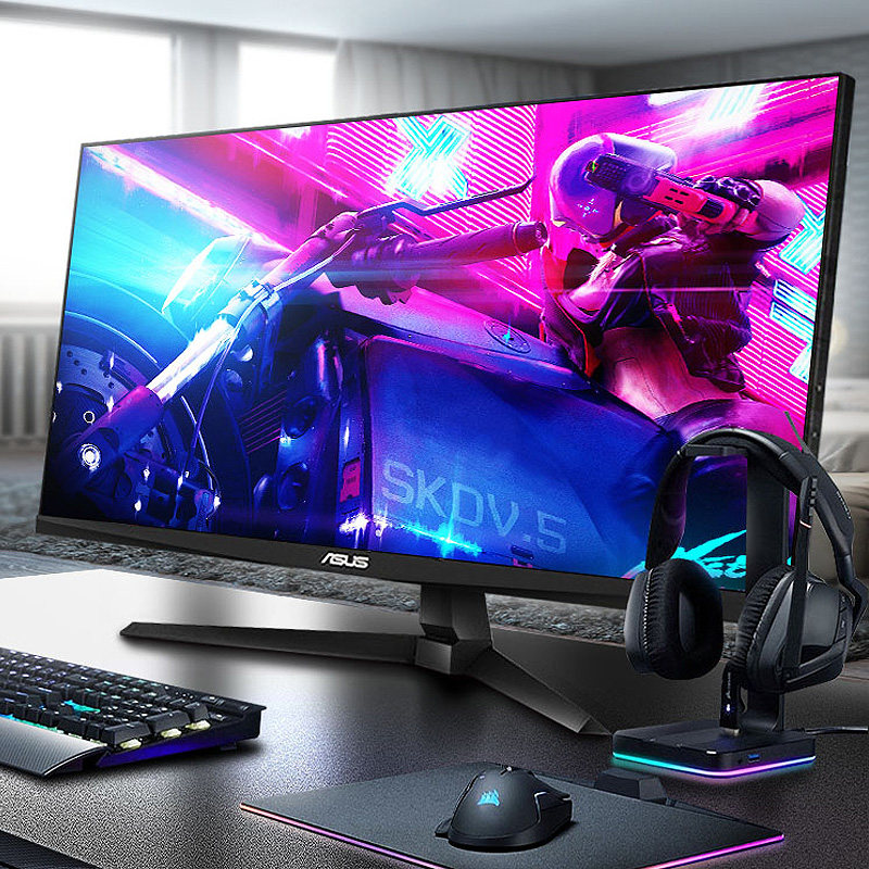 显示器游戏asus华硕tufvg247q1a24英寸台式电脑165hz显示屏显示器