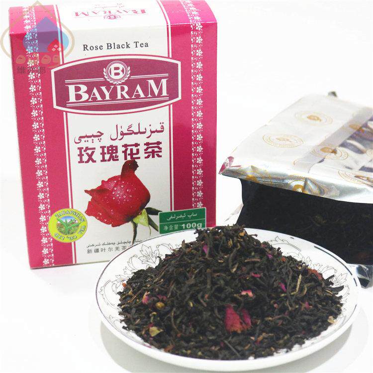 玫瑰新疆叶尔羌玫瑰红红茶100克百兰玫瑰花花瓣餐厅其它红茶