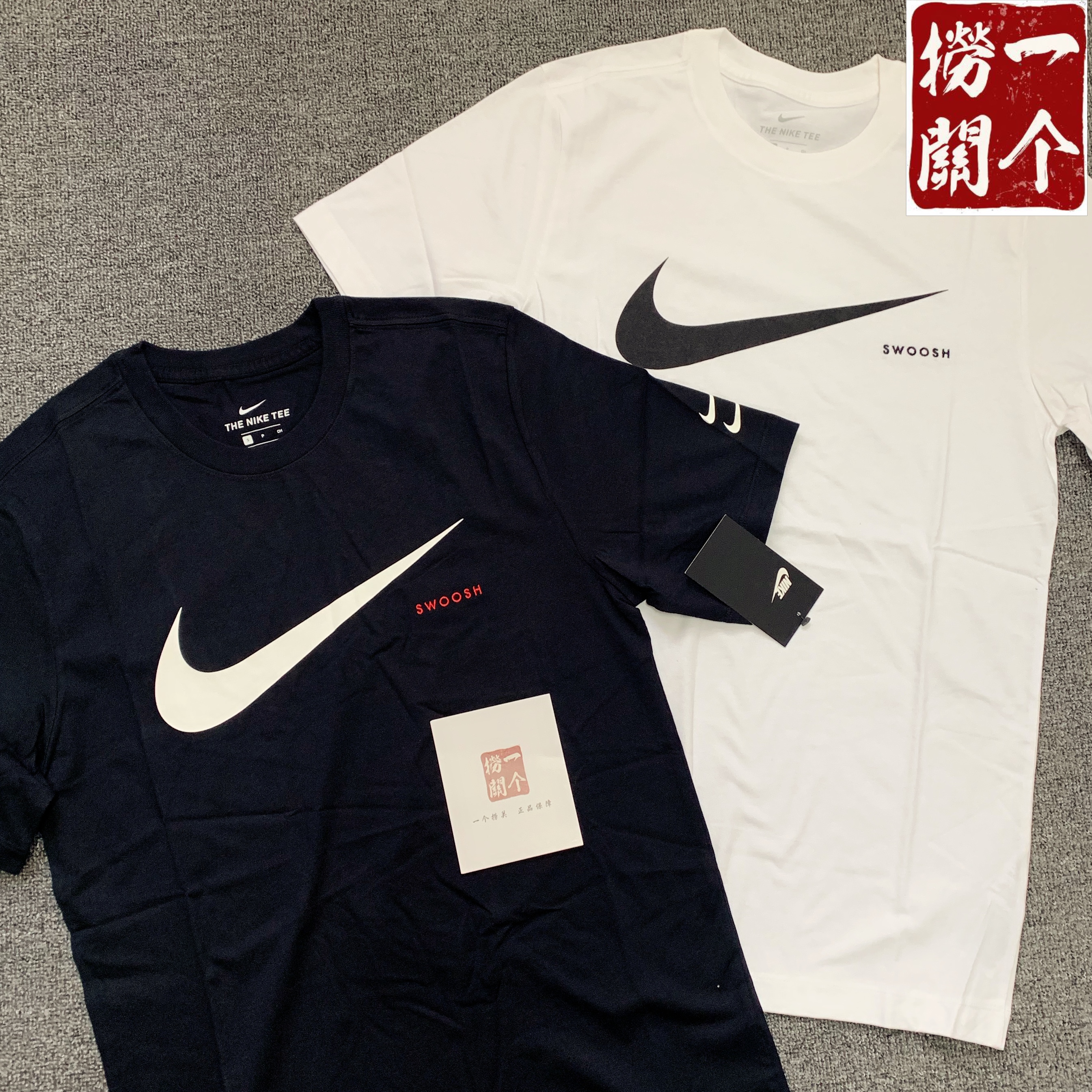 nike耐克短袖袖标双钩经典大logo纯棉ck2253100010ck2252