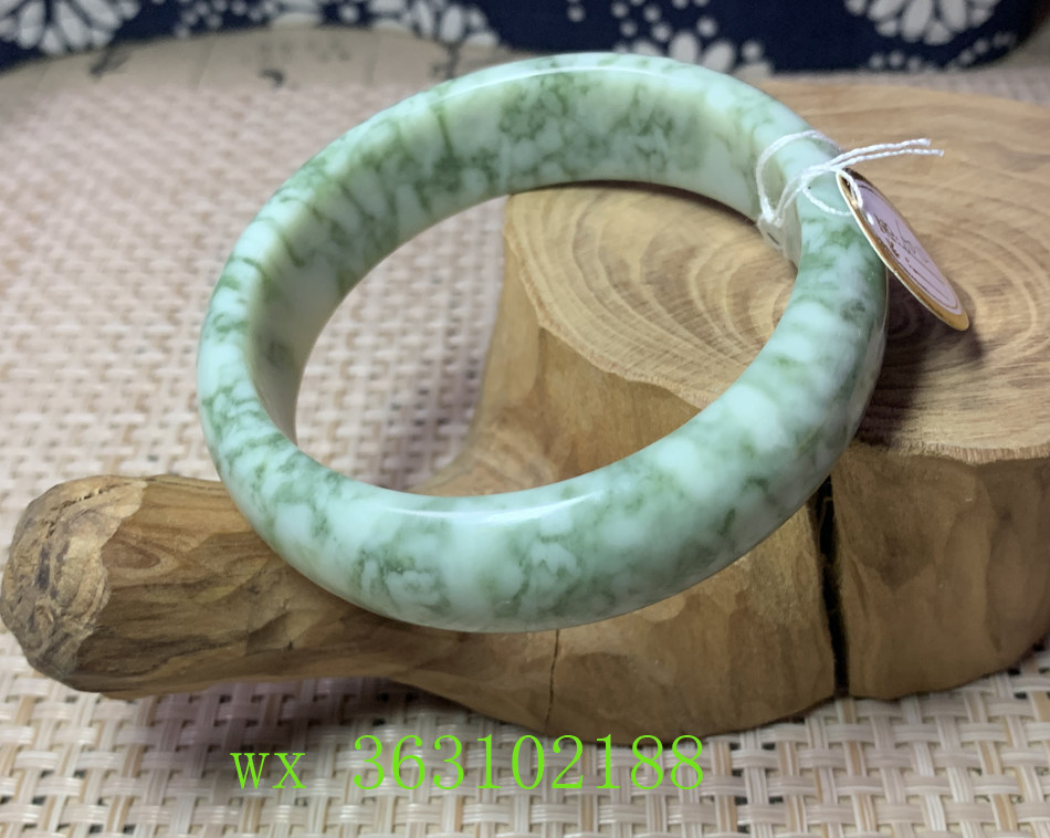 手镯甲翠正品60口岫玉翠花口径岫岩翠玉手饰