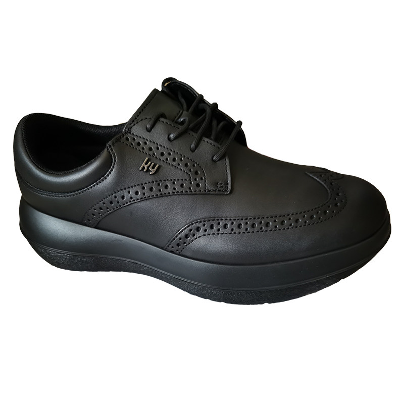 皮鞋kybun康步鞋进口轻奢牛皮休闲商务男士软底休闲皮鞋