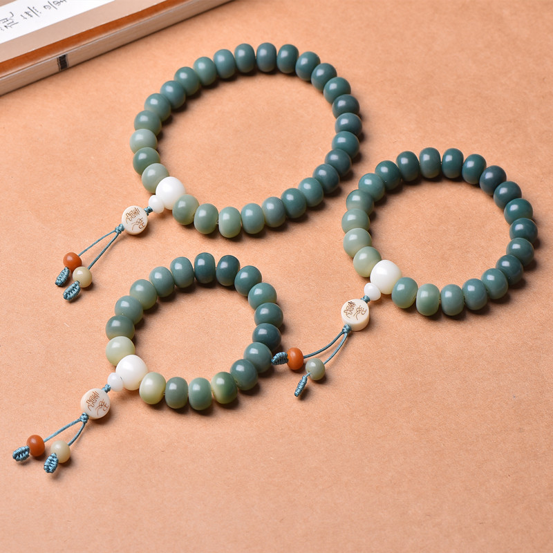 菩提天然阴皮风化根手串手持27颗提子佛珠手链手串