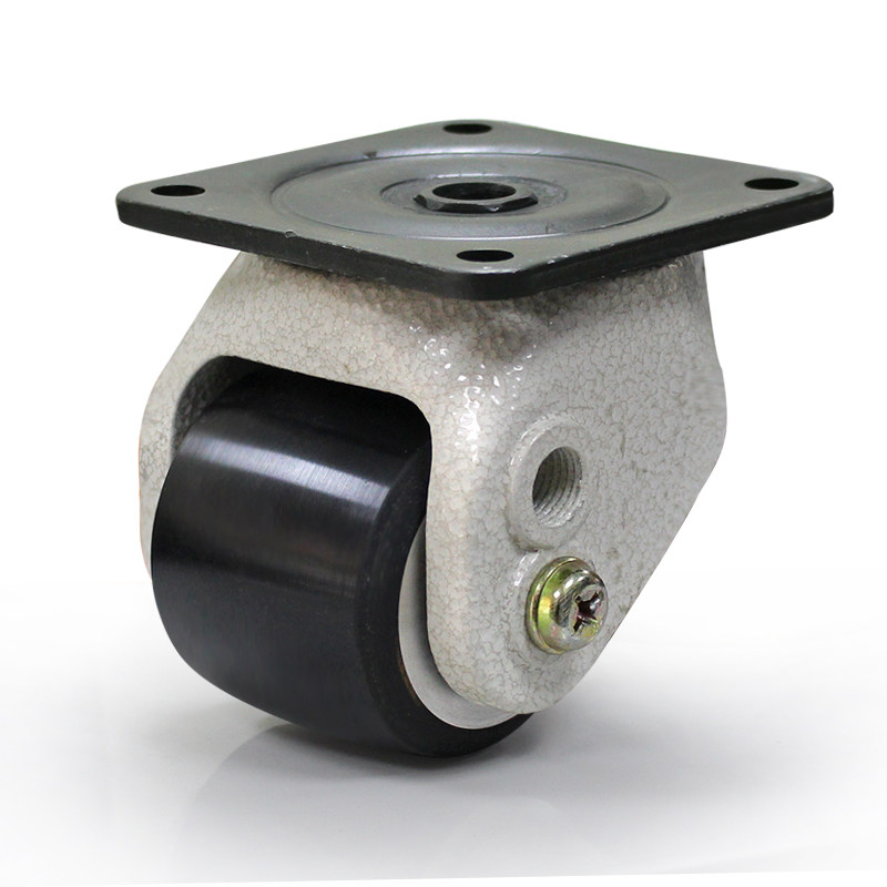 2.5寸铝芯设备脚轮agv从动轮机器人专用随动轮橡胶辅助脚轮可定制