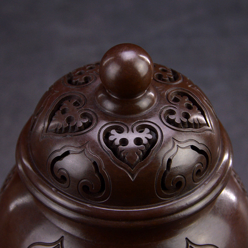 香炉李杜五足帝王纯铜家用室内盘香沉香香熏香薰炉