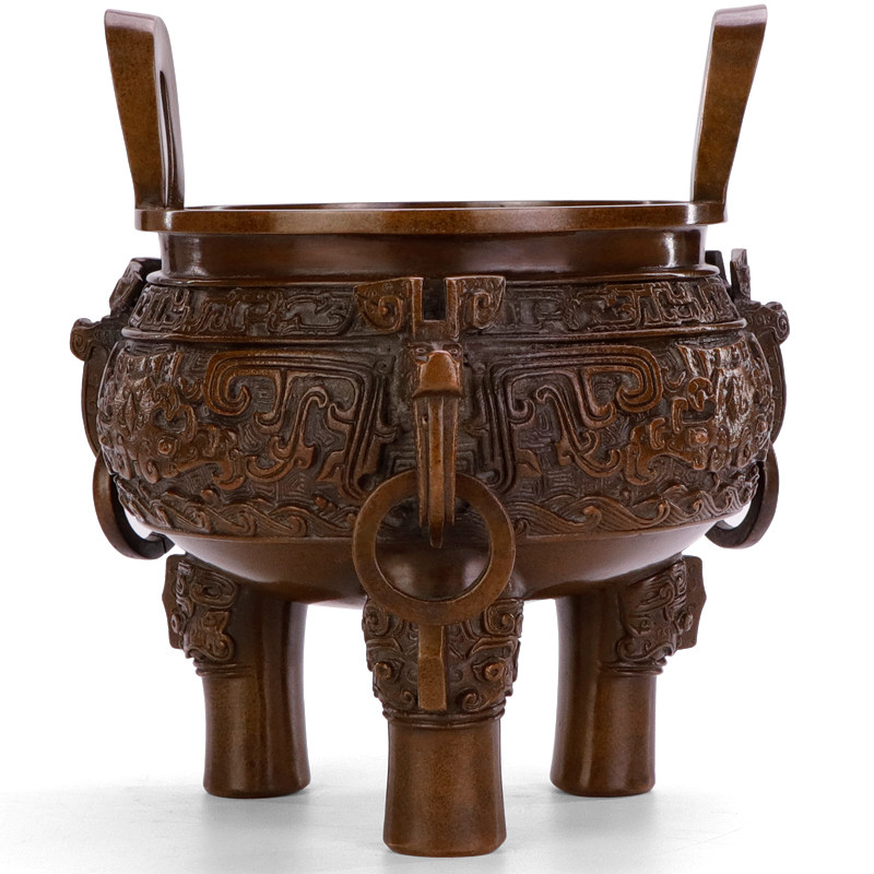 香炉李杜大号三足鼎铜供佛香檀礼佛供奉烧香香薰炉
