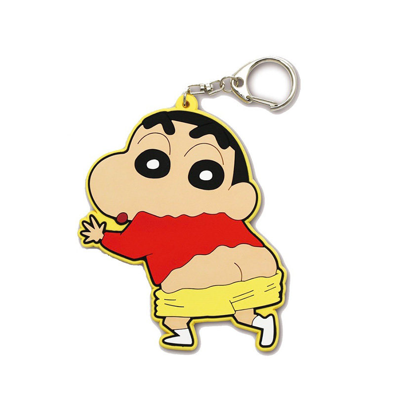 日本钥匙扣挂件包挂件屁股正品橡胶蜡笔小新正版周边包挂件