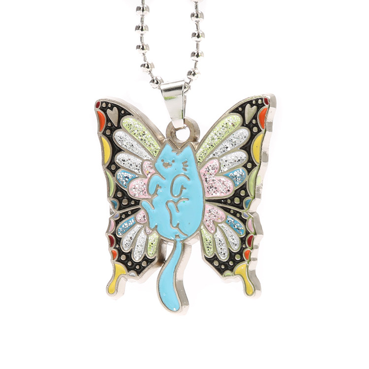 现货玩艺leonkarssen潮流街头滑板蓝猫项链戒指项链