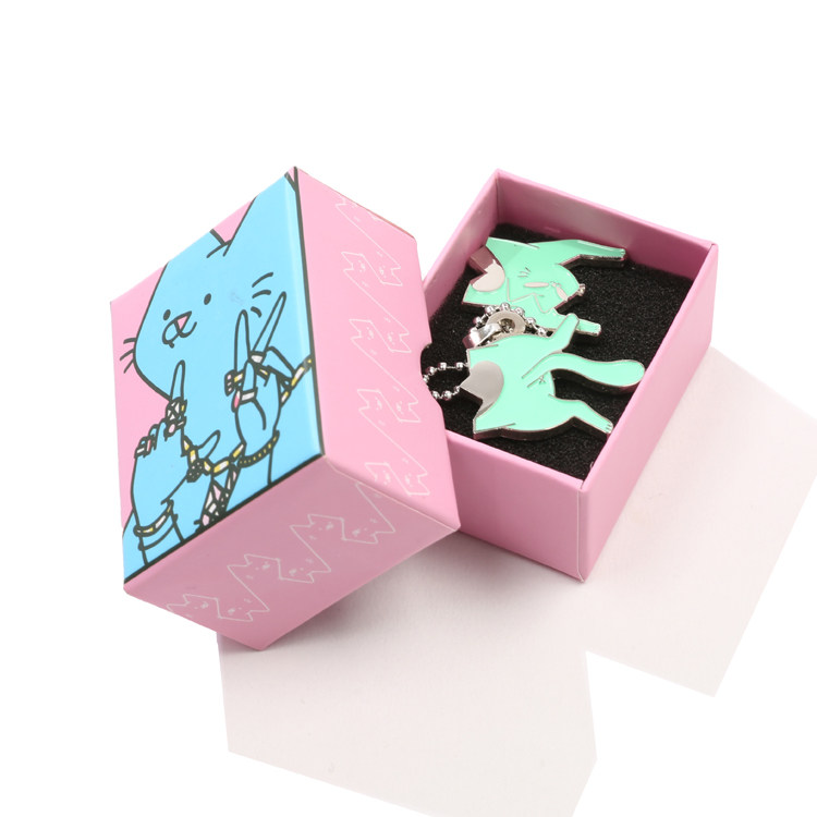 现货潮玩艺leonkarssen两段蓝猫吊坠情侣休闲街头项链2条装