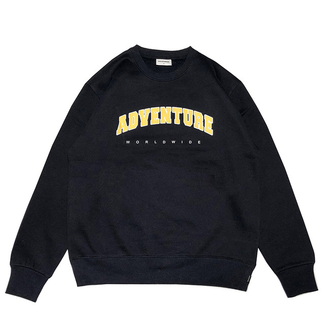 RADIUM autumn and winter Japanese Korean Hong Kong style loose pullover jacket printed sweater men's tide round neck plus velvet thickening RADIUM autumn and winter Japanese Korean Hong Kong style loose pullover jacket printed sweater men's tide round neck plus velvet thickening