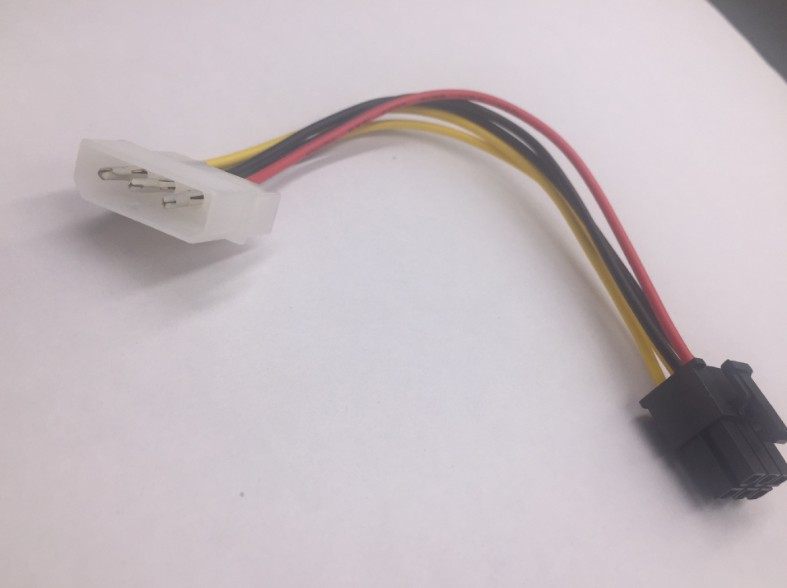 显卡4pin6pin电源线6p供电电线4pin6pin独显连接线