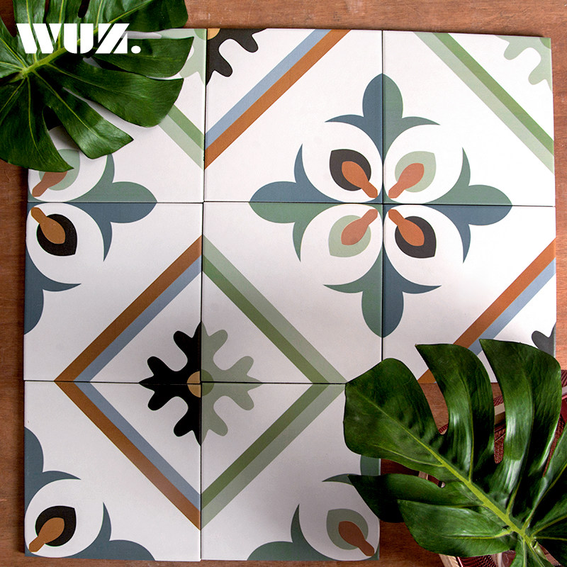 花片地砖北欧小花花砖墙砖卫生间瓷砖厨房阳台花片
